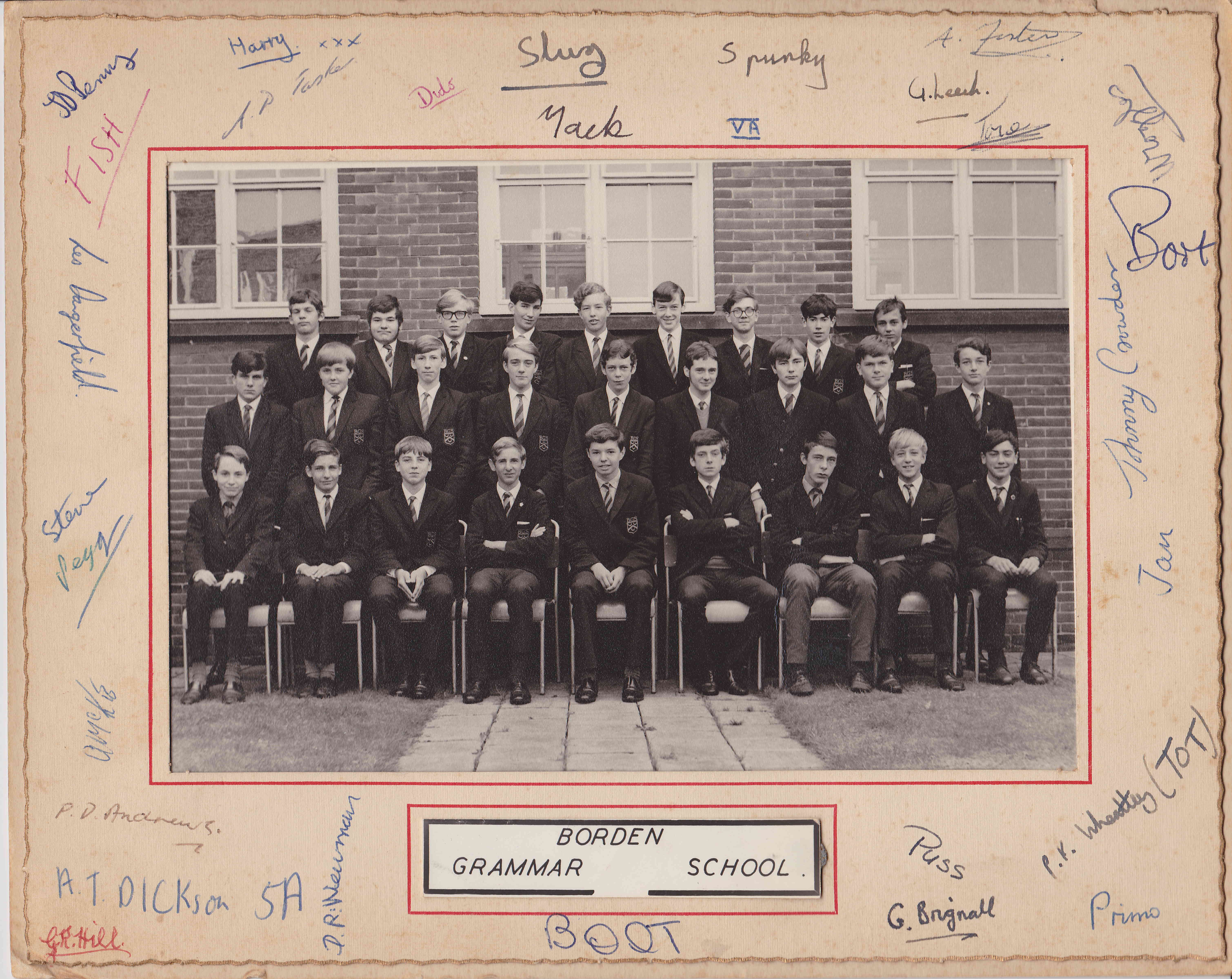 BGS 5th Form 1967 1